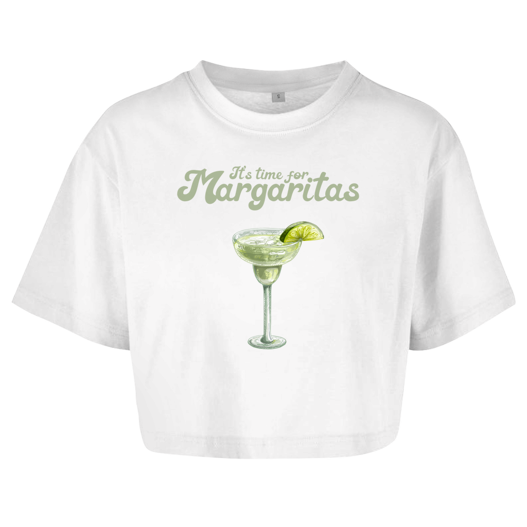 It's time for Margaritas - Damen Oversize Crop Top