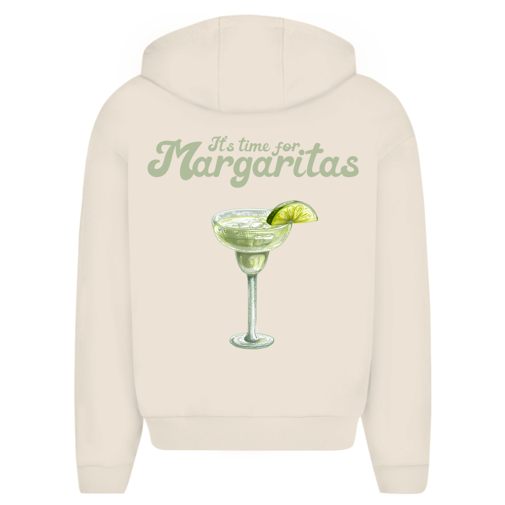 It's Time for Margaritas - Oversize Zipper Hoodie