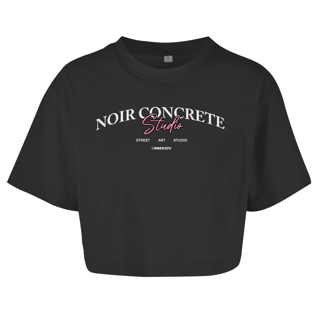 Noir Concrete Street Art Studio - Damen Oversize Crop Top