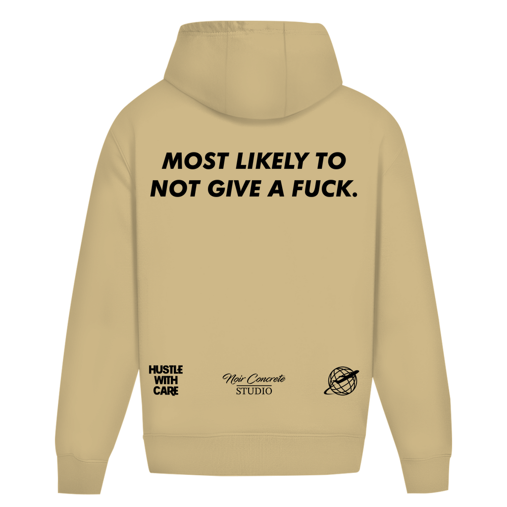 MOST LIKELY TO NOT GIVE A FUCK - Heavy Oversize Hoodie