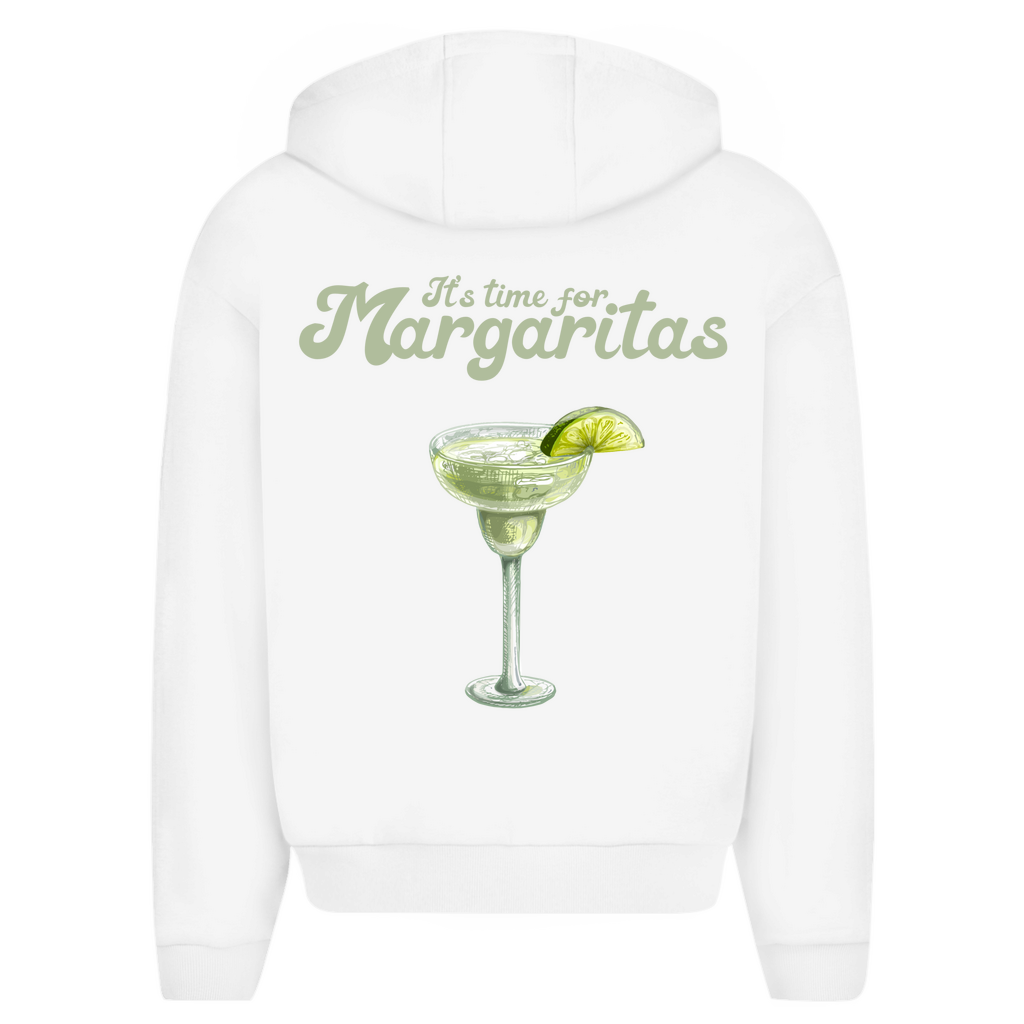 It's Time for Margaritas - Oversize Zipper Hoodie