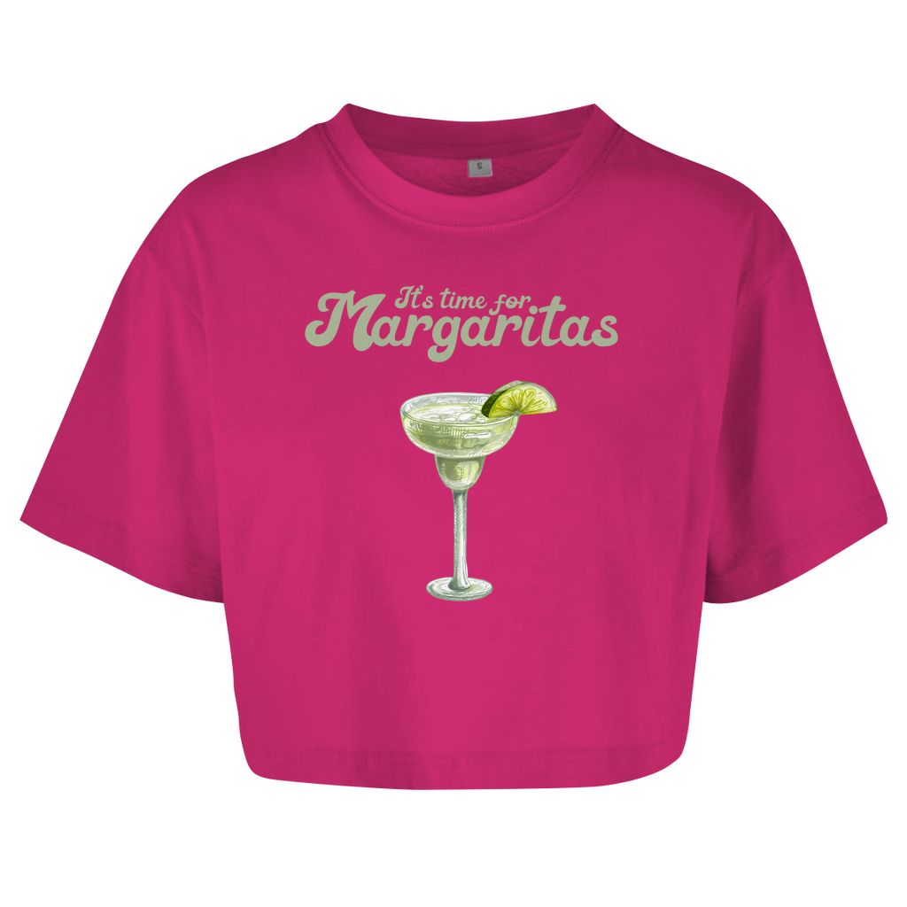 It's time for Margaritas - Damen Oversize Crop Top