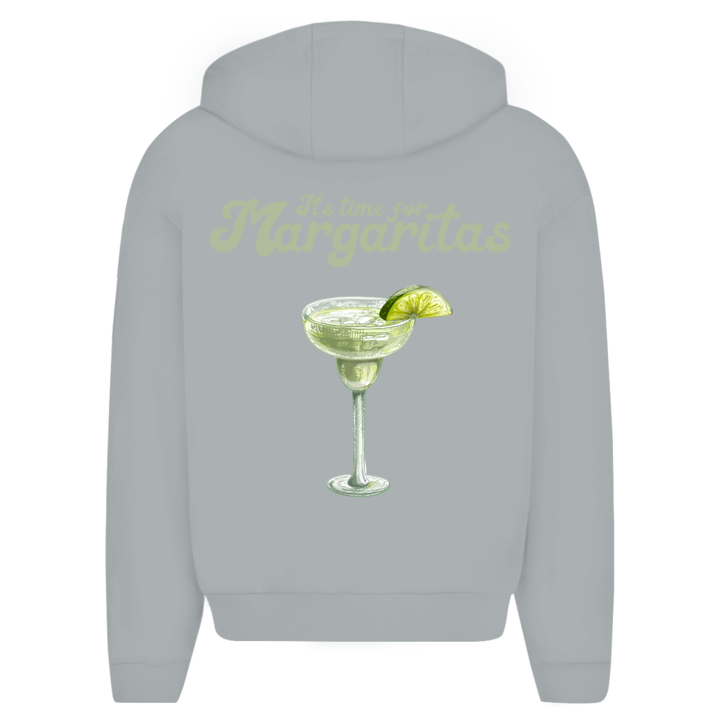 It's Time for Margaritas - Oversize Zipper Hoodie