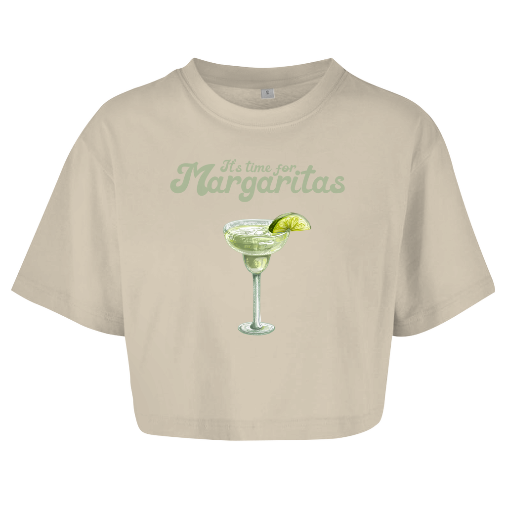 It's time for Margaritas - Damen Oversize Crop Top