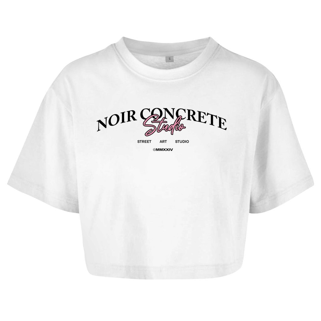 Noir Concrete Street Art Studio - Damen Oversize Crop Top