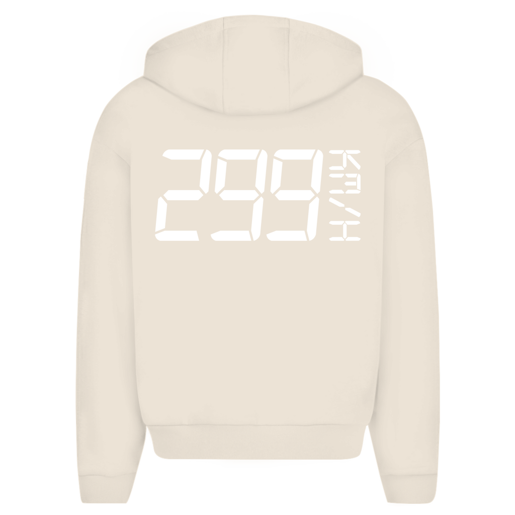 299 Km/h Moto - Oversize Zipper Hoodie