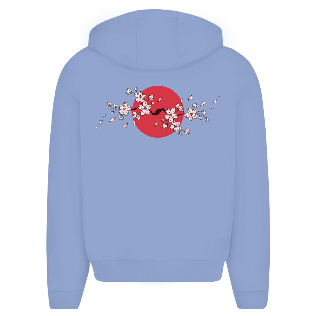 Japan Cherry Blossom - Oversize Zipper Hoodie