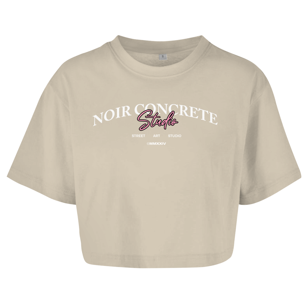 Noir Concrete Street Art Studio - Damen Oversize Crop Top
