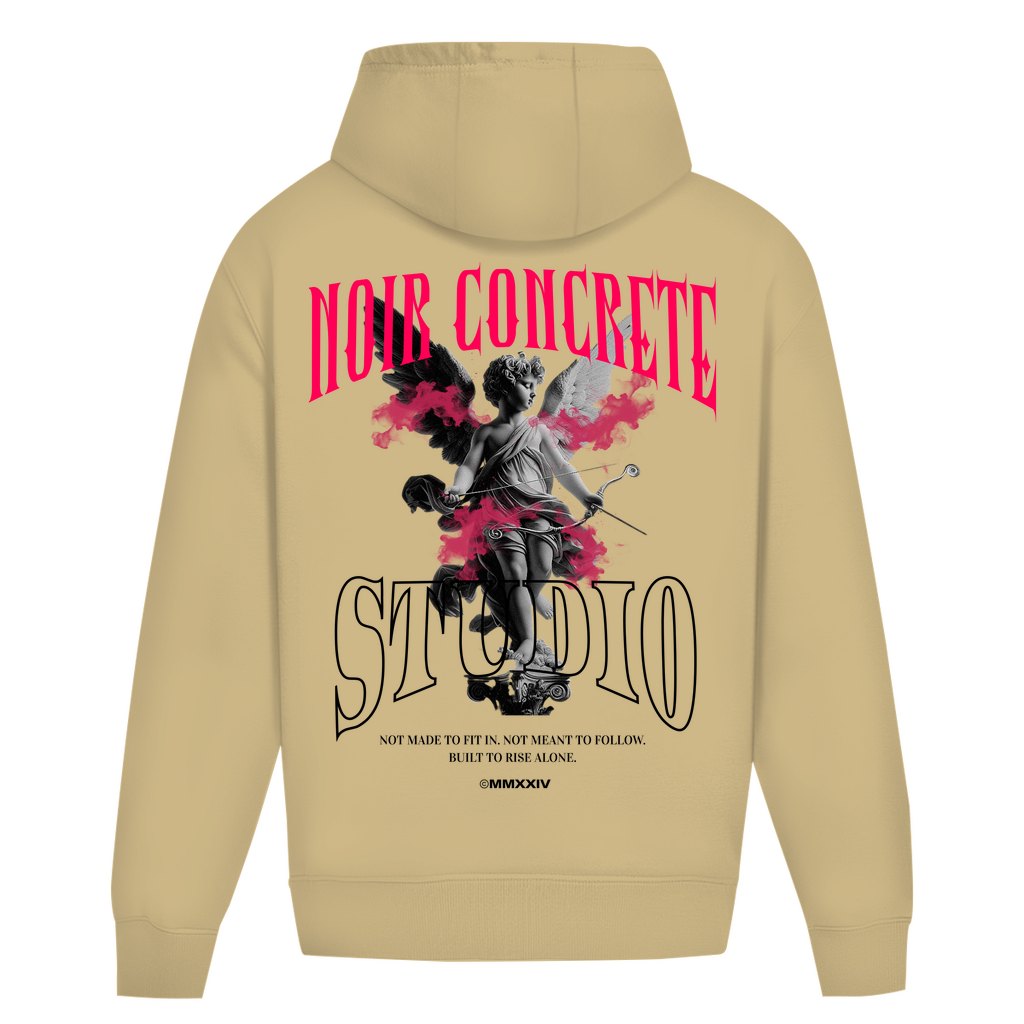 Noir Concrete Angel - Heavy Oversize Hoodie