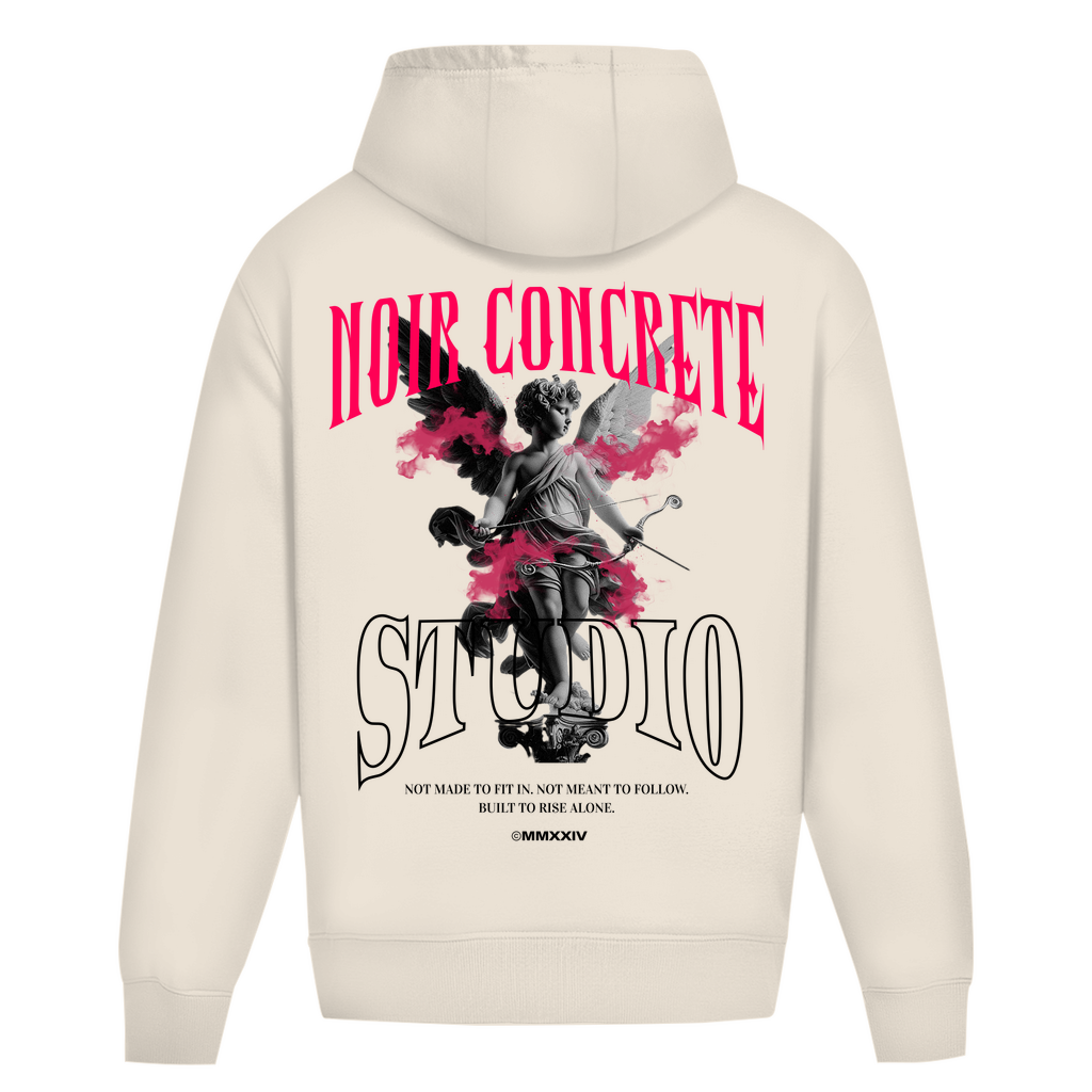 Noir Concrete Angel - Heavy Oversize Hoodie