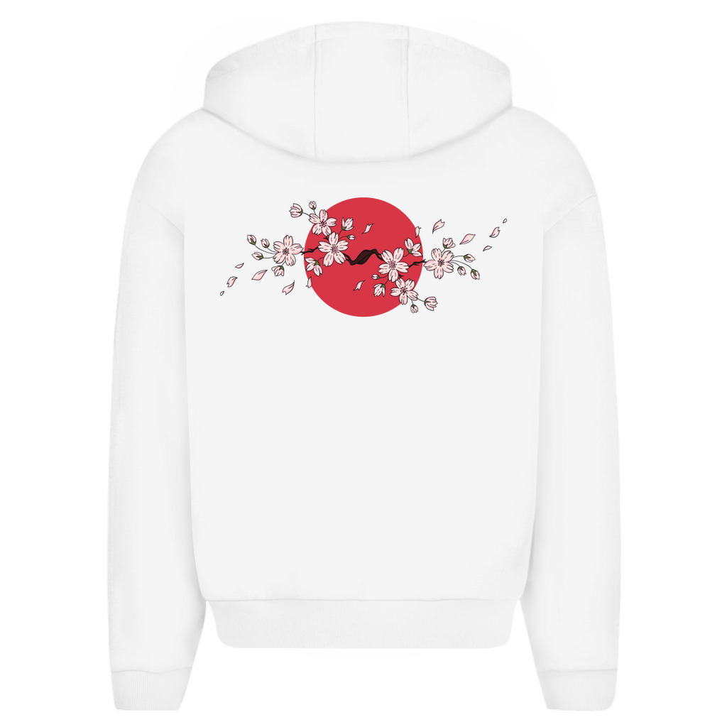Japan Cherry Blossom - Oversize Zipper Hoodie