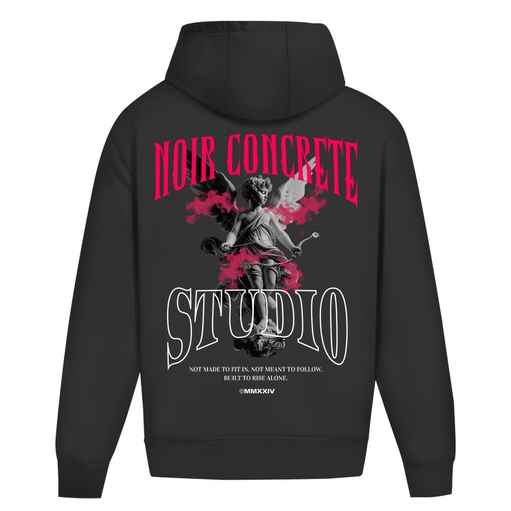Noir Concrete Angel - Heavy Oversize Hoodie