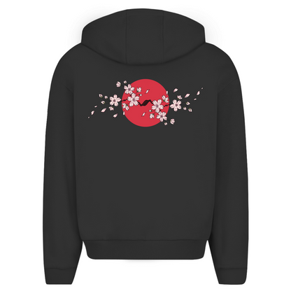 Japan Cherry Blossom -  Oversize Zipper Hoodie