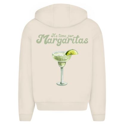 It's Time for Margaritas - Oversize Zipper Hoodie