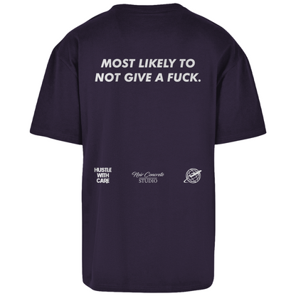 MOST LIKELY TO NOT GIVE A FUCK - Heavy Oversize Shirt