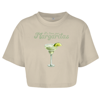 It's time for Margaritas - Damen Oversize Crop Top