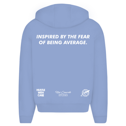 INSPIRED BY THE FEAR OF BEING AVERAGE - Oversize Zipper Hoodie