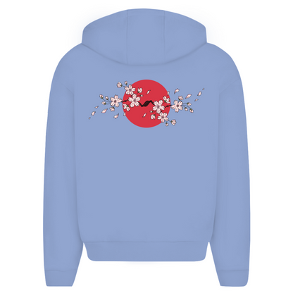 Japan Cherry Blossom -  Oversize Zipper Hoodie