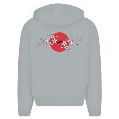 Japan Cherry Blossom -  Oversize Zipper Hoodie