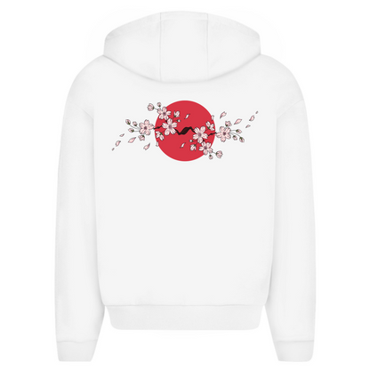 Japan Cherry Blossom -  Oversize Zipper Hoodie