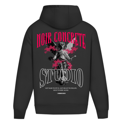Noir Concrete Angel - Heavy Oversize Hoodie