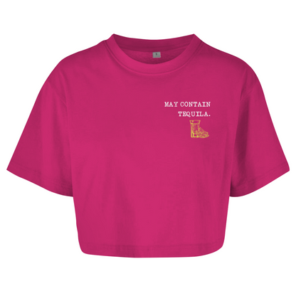 May contain tequila - Damen Oversize Crop Top